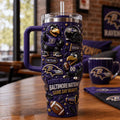 Baltimore Ravens Merch Ravens Flock Baltimore Nation Game Day Ready Tumbler Fan Gifts - Merchluma