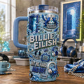 Billie Eilish Merch Hit Hard And Soft Billie Eilish Tumbler Gifts For Music Lovers - Merchluma