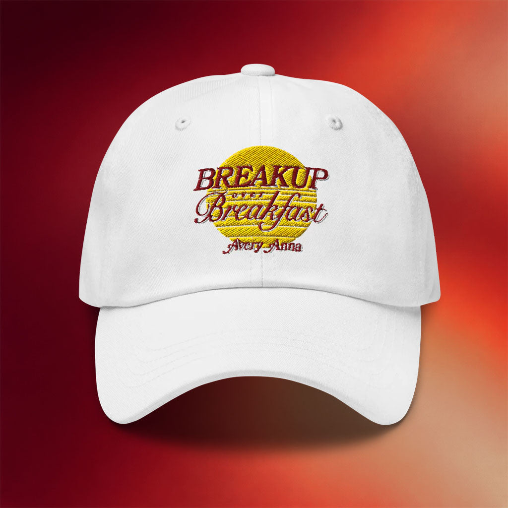 Avery Anna Merch Breakup Over Breakfast Dad Hat Embroidered Gift Ideas For Music Lovers - Merchluma