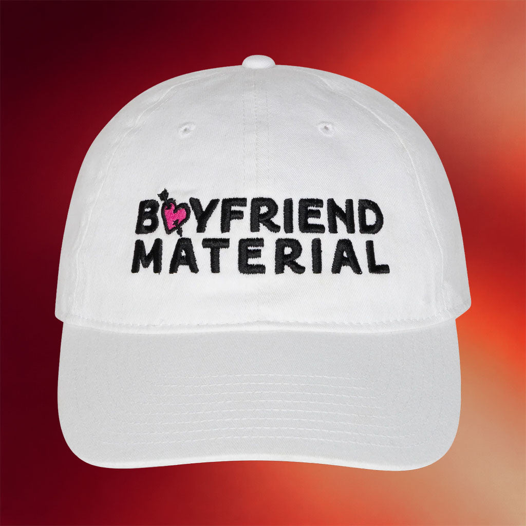 Call Her Daddy Merch 2026 Boyfriend Material Dad Hat Embroidered Birthday Gift For Friends - Merchluma
