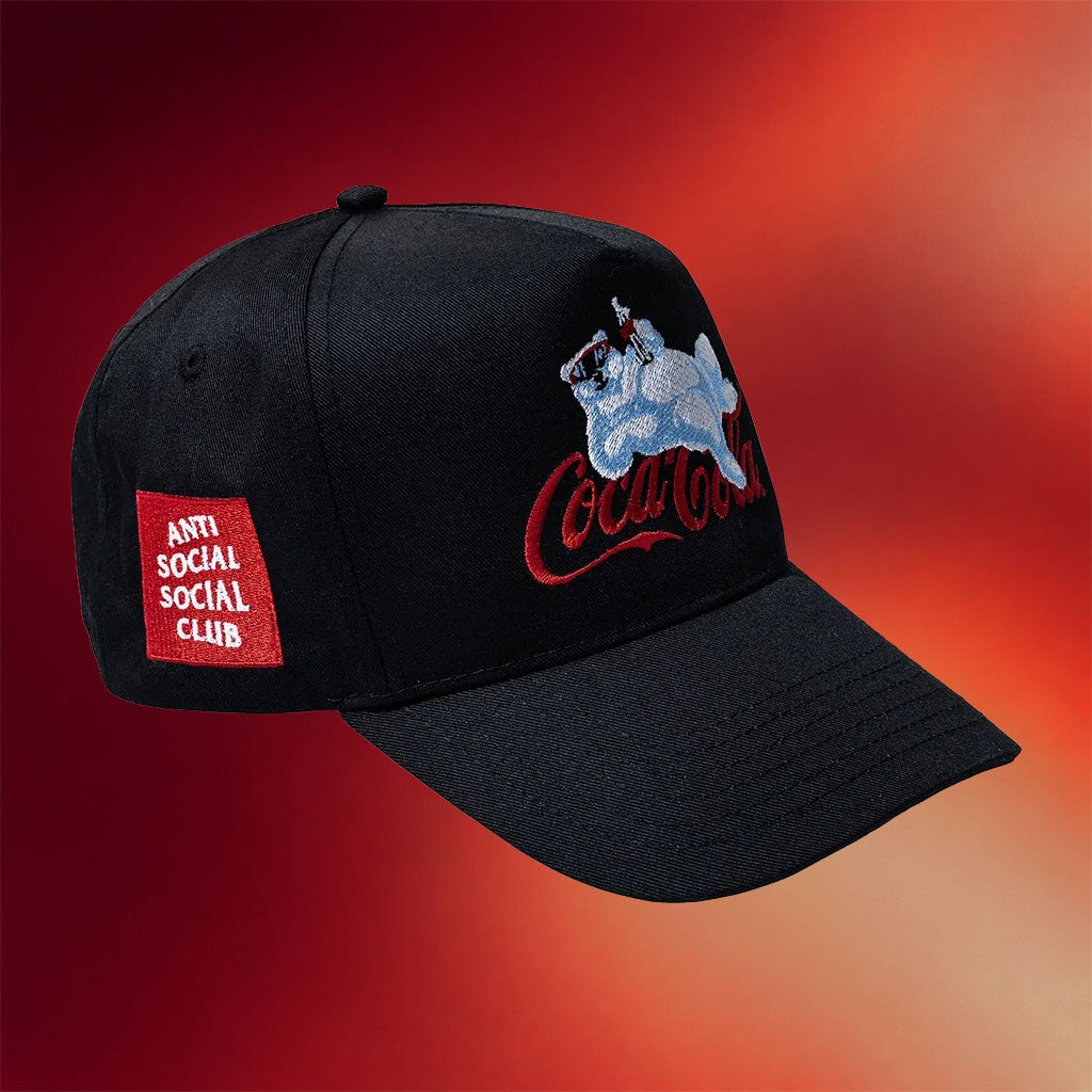 Anti Social Social Club Merch 2026 ASSC X Coca Cola Polar Bear Chill Hat Embroidered BFF Gifts - Merchluma
