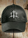 Three Crosses Hat Christian Faith Merch Unique Gift For Husband Birthday - Merchluma