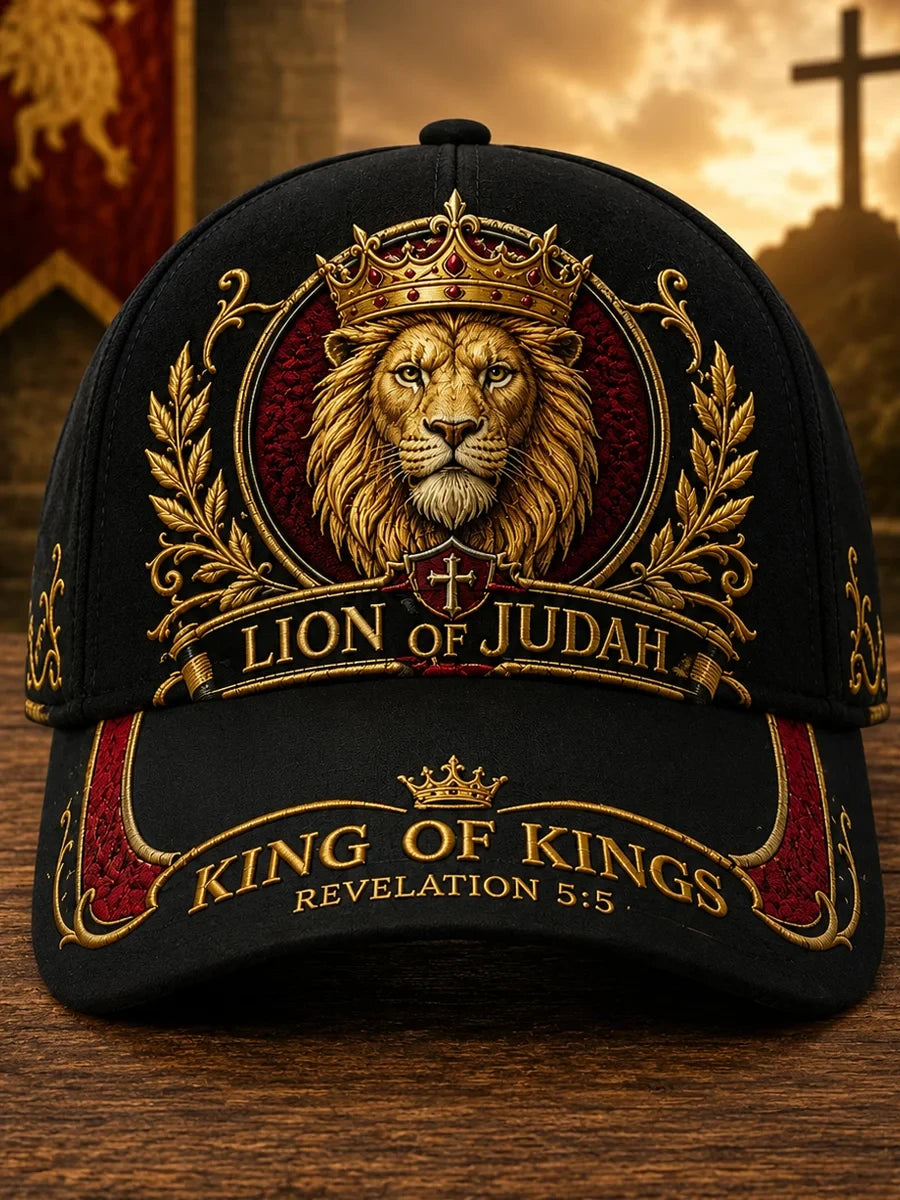 Lion Of Judah King Of Kings Revelation 5 5 Hat Religious Christian Cap Useful Gift For Wife - Merchluma