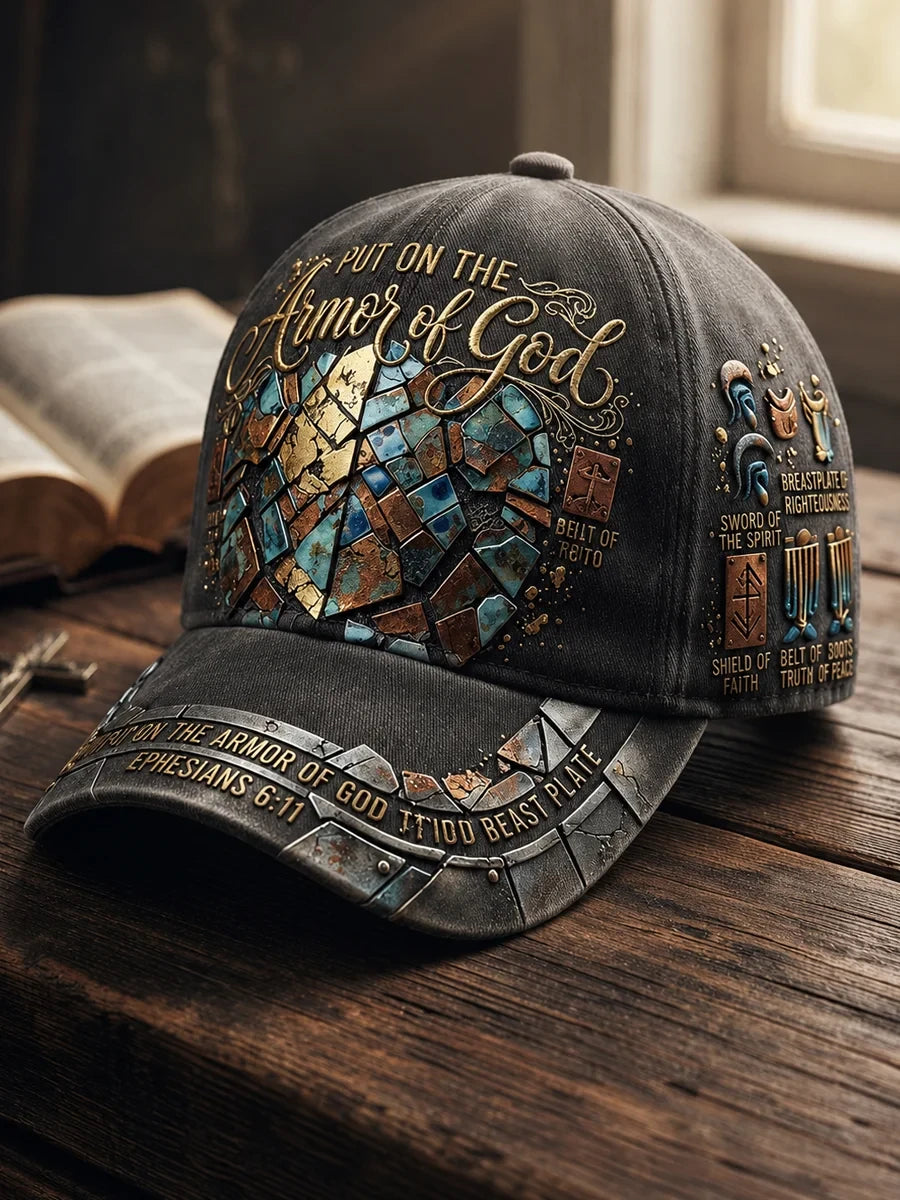 Put On The Armor Of God Hat Ephesians 6 11 Baseball Cap Gifts For Brother Who Has Everything - Merchluma