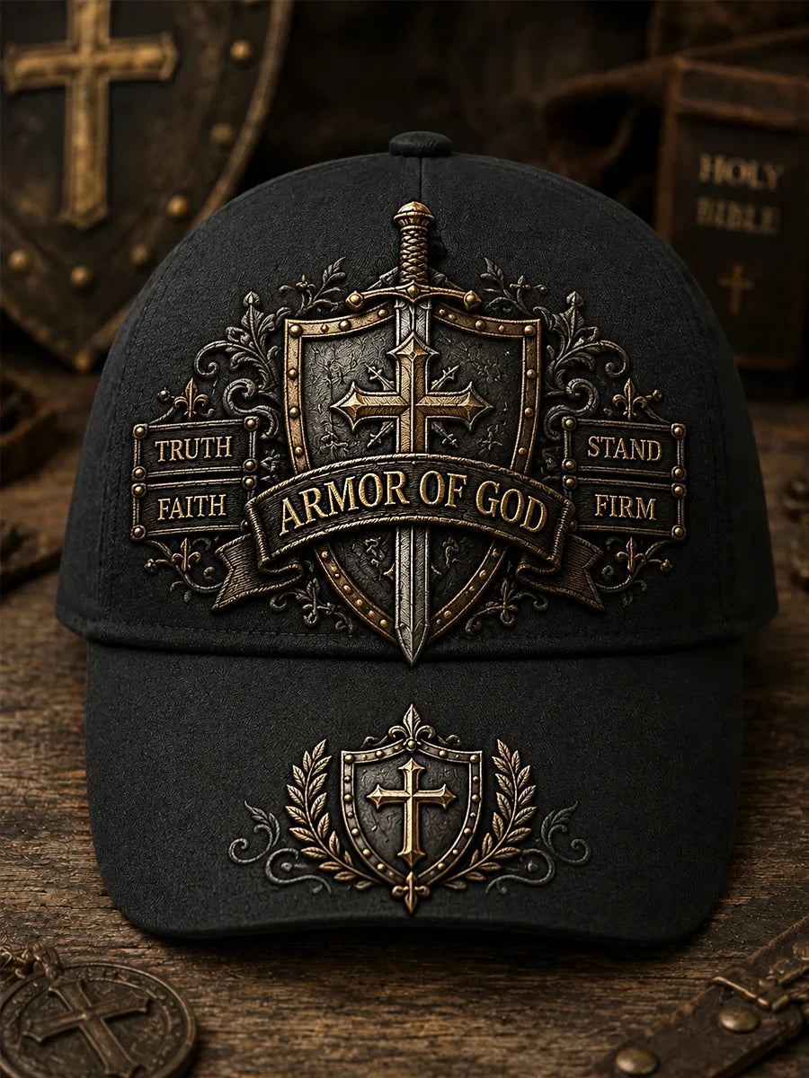 Truth Faith Armor Of God Stand Firm Christian Faith Cap Spooky For Men - Merchluma