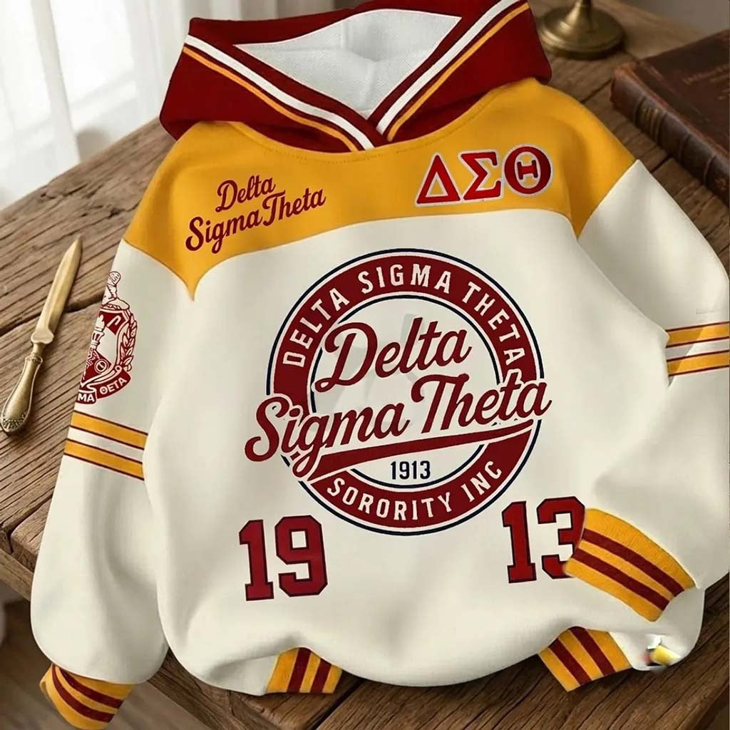Delta Sigma Theta Emblem Hoodie 2026 DST Sorority Merch Birthday Gift For Sisters - Merchluma