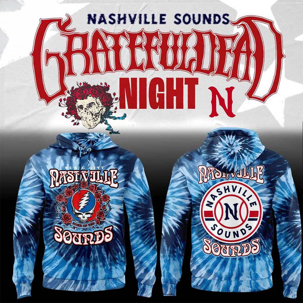 Nashville Sounds Grateful Dead Night 2026 Hockey Game Hoodie Nashville Sounds Merch Fan Gifts - Merchluma