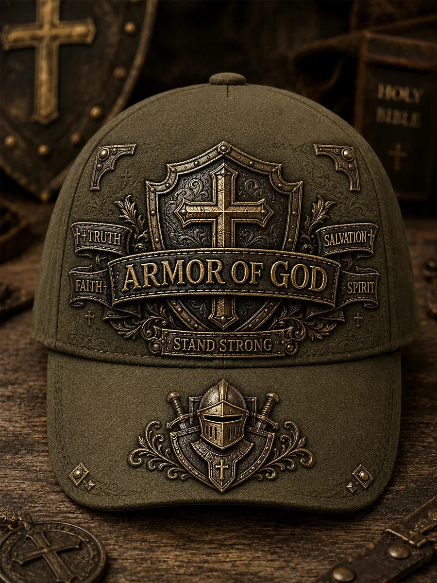 Truth Faith Armor Of God Salvation Spirit Stand Strong Hat Christian Faith Merch Top Gift - Merchluma