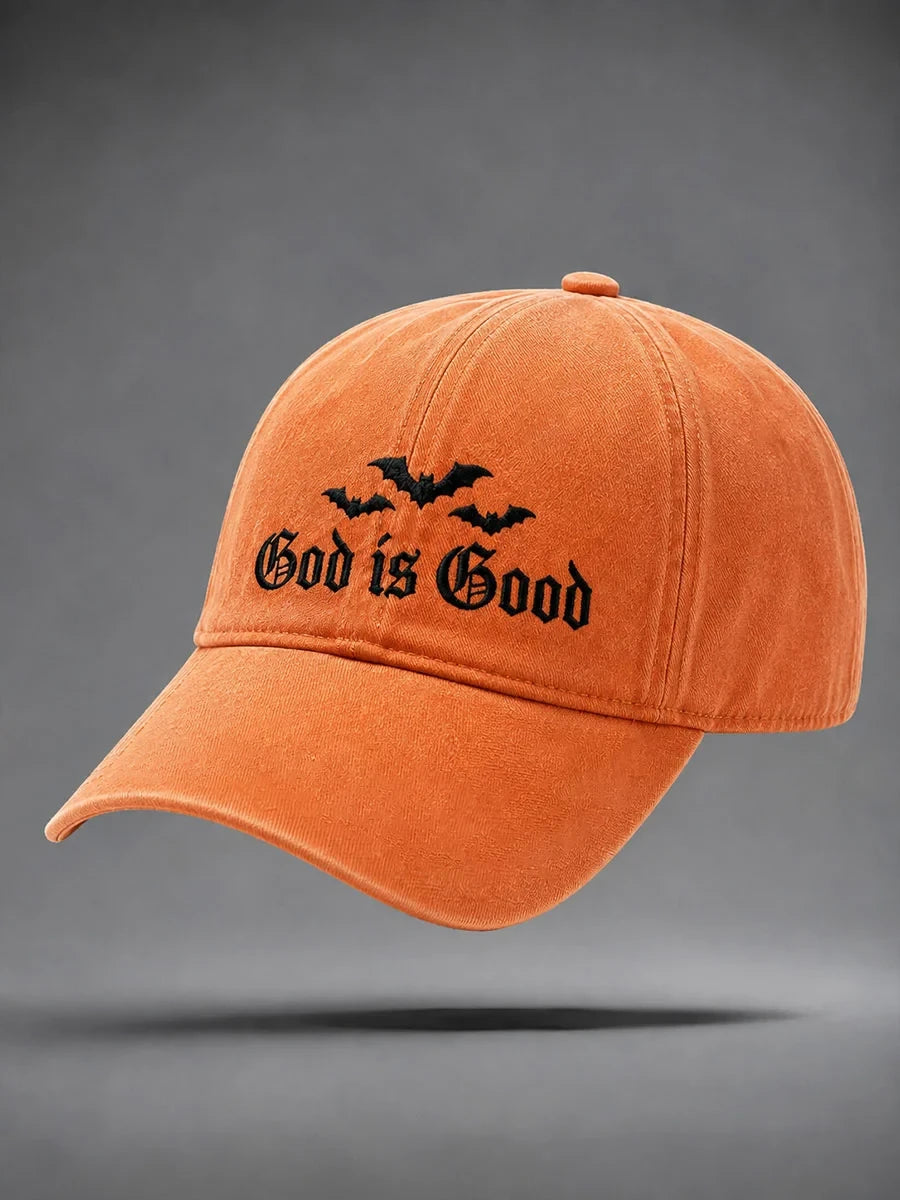 God Is Good Hat Halloween Bats Merch Gifts For Women Who Have Everything - Merchluma