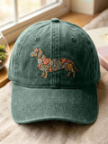 Dachshund Floral Hat Dog Floral Cap Halloween Outfits Ideas For Her - Merchluma