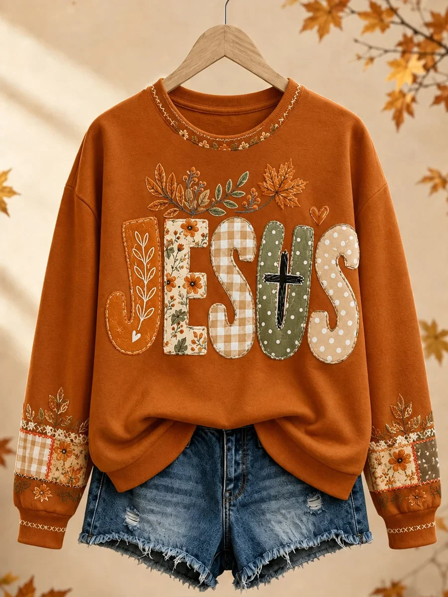 Jesus Sweatshirt Autumn Fall Clothing Halloween Gifts For Girlfriend - Merchluma