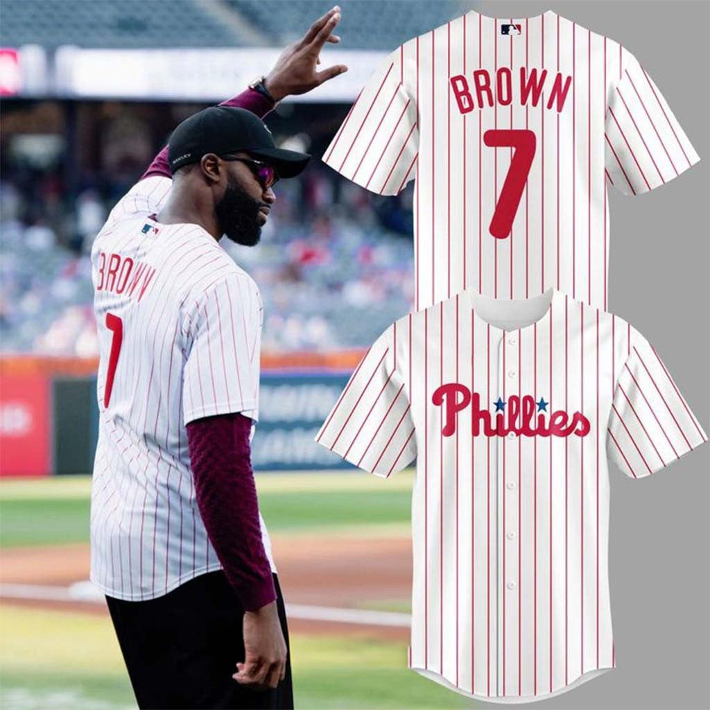 Jaylen Brown Jersey Shirt #1 Philadelphia Phillies Merch Present For Baseball Lovers - Merchluma
