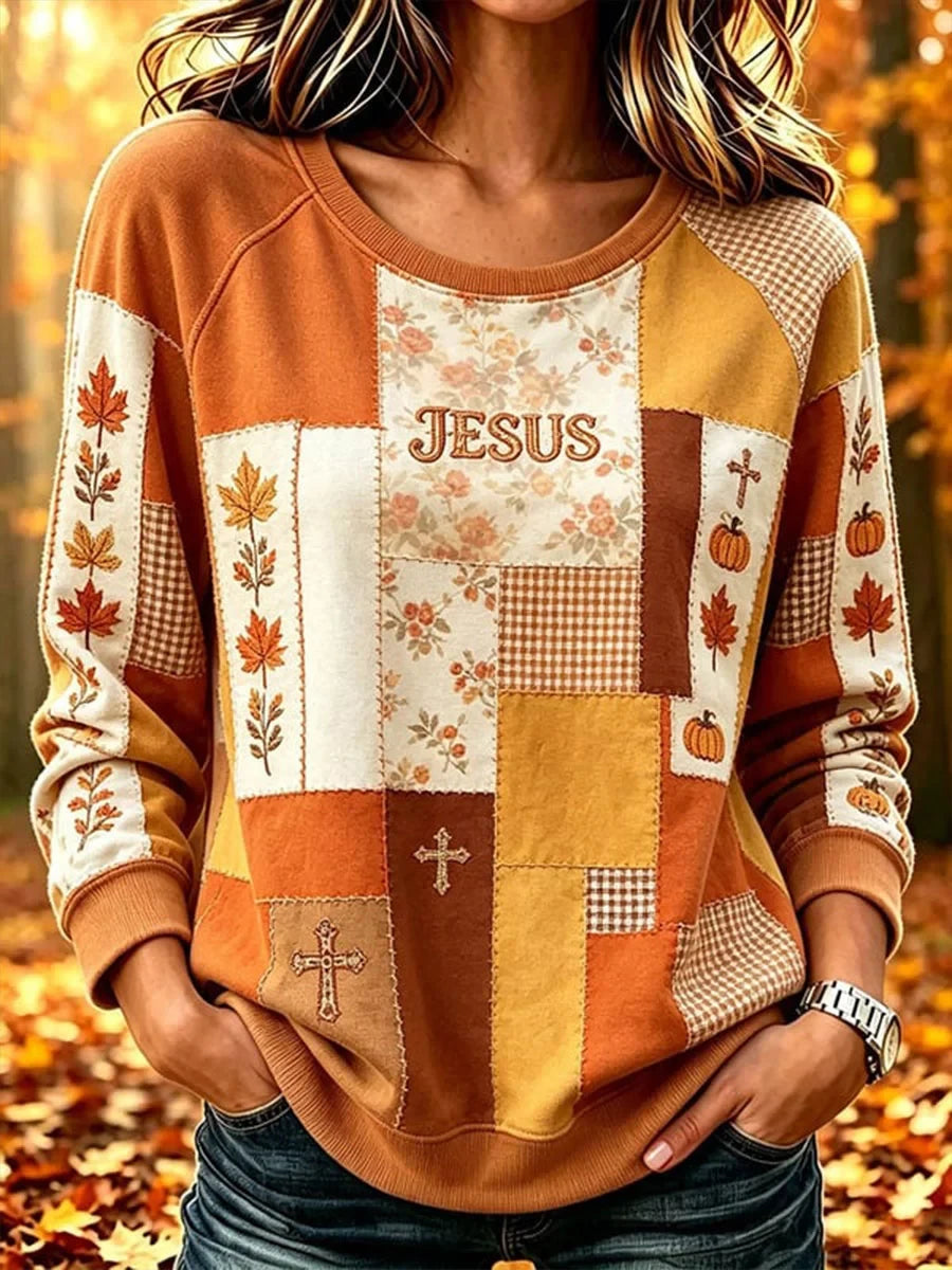 Jesus Sweatshirt Fall Christian Clothing Best Gifts Ideas For My Wife - Merchluma