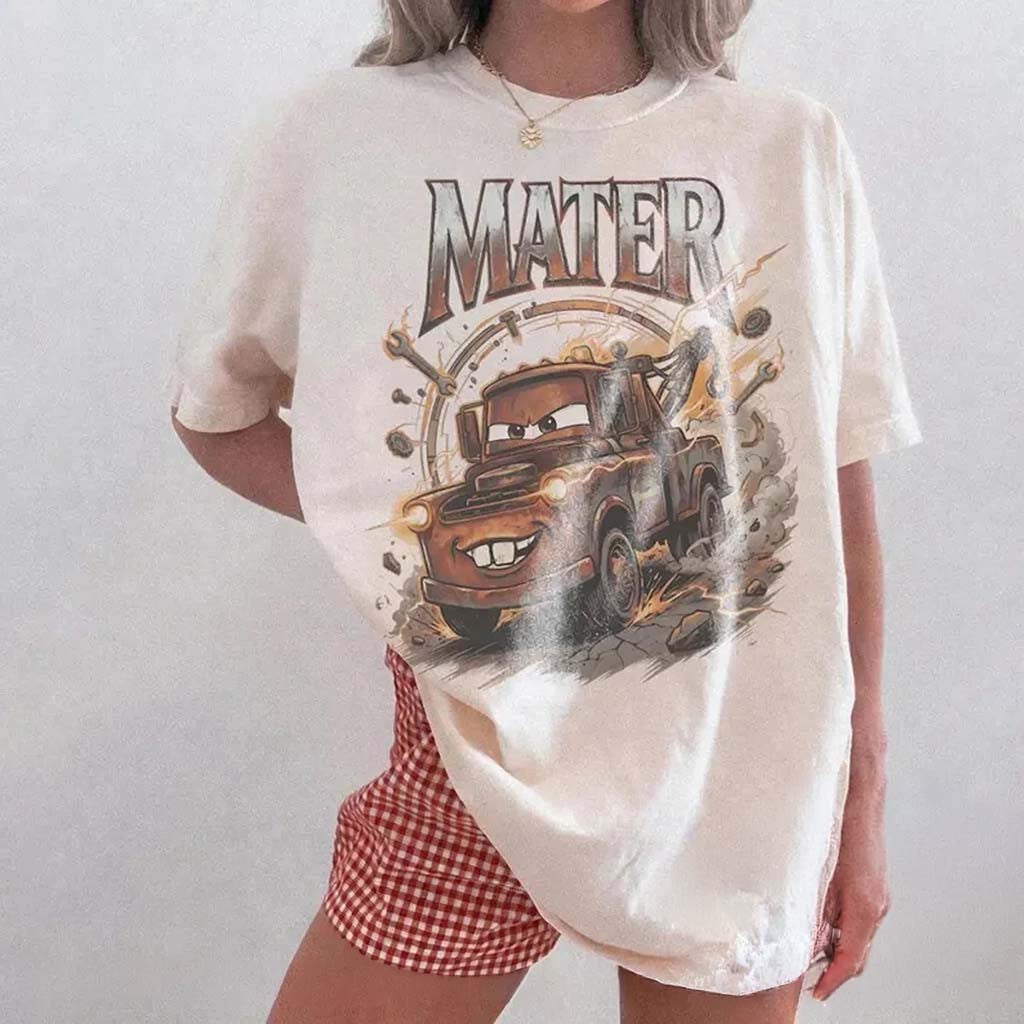 Retro Tow Mater T-Shirt D Cars Radiator Springs T-Shirt Present For Cartoons Lovers - Merchluma