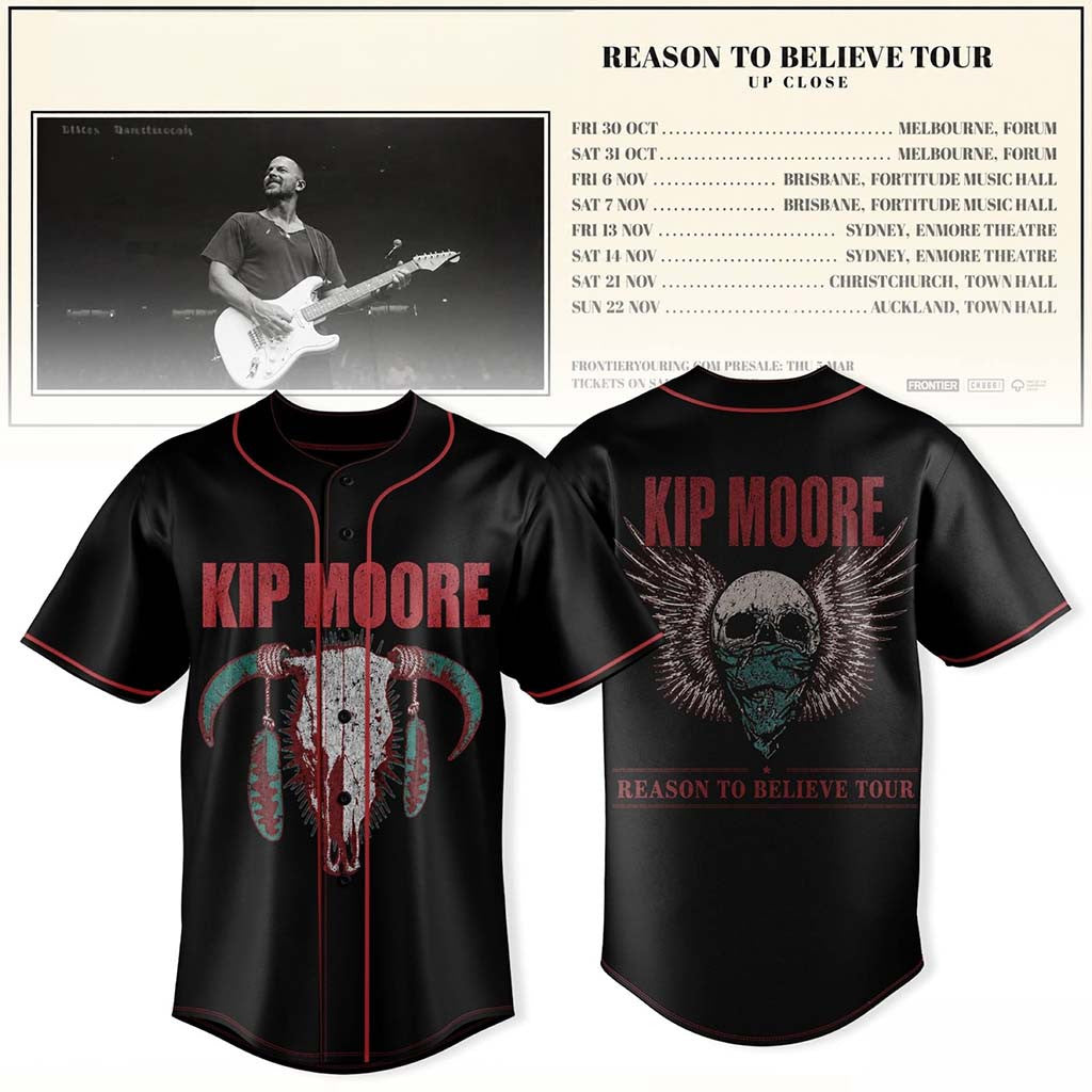 Kip Moore Reason To Believe Tour Baseball Jersey 2026 Kip Moore Merch Gift For Music Lovers - Merchluma