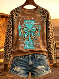 God Is Good All The Time Sweatshirt Religious Leopard Merch Halloween Gifts For Mom - Merchluma