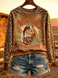 With God Every Trail Leads Home Sweatshirt Cowgirl Horse Merch Unique Apparel Finds - Merchluma