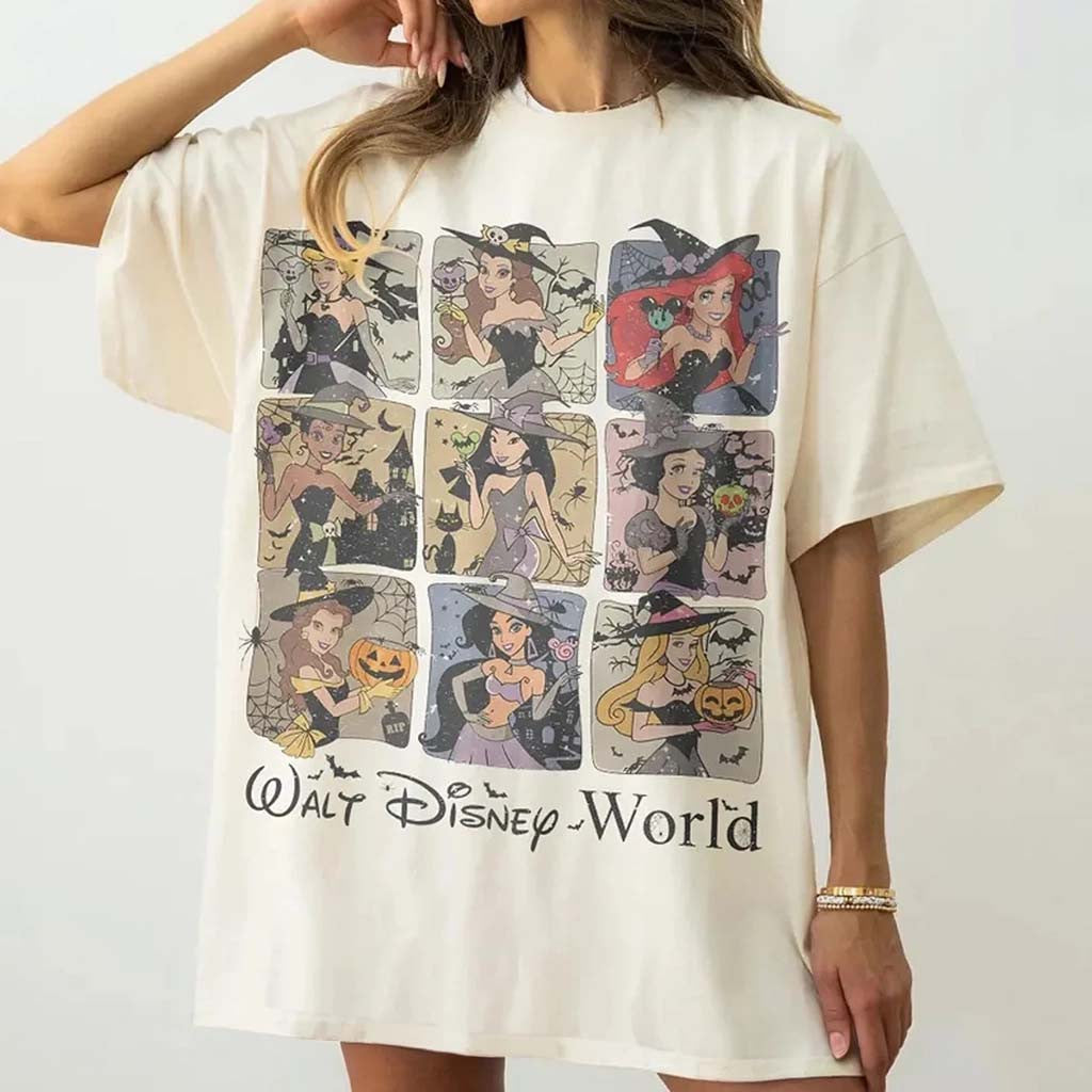 Princess Halloween Shirt Walt D World Halloween Shirt Best Gift For Daughters - Merchluma