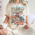Retro Radiator Springs Lightning Mcqueen T-Shirt Pixar Cars Family Shirt D Vacation Outfits - Merchluma