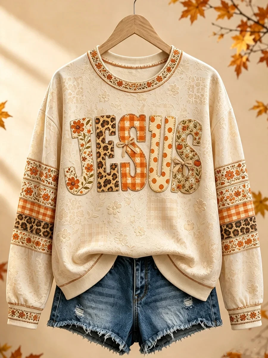 Jesus Sweatshirt Fall Autumn Clothing Halloween Gift Ideas For Adults - Merchluma