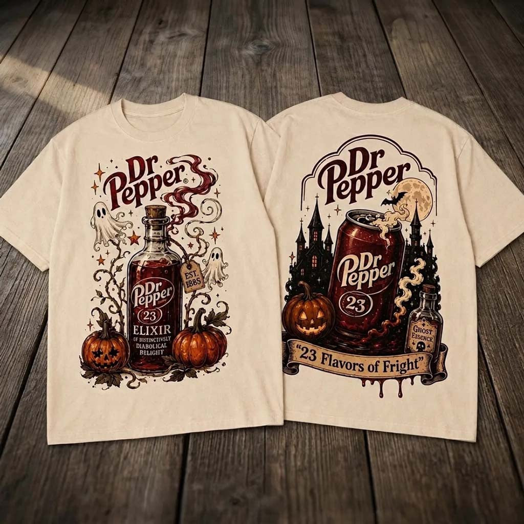 Dr Pepper 23 Flavors Fright T-Shirt Unique Halloween Apparel Best Gift For Brothers - Merchluma