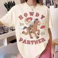 Vintage D Toy Story Jessie Bullseye T-Shirt Howdy Partner Cowgirl Funny Tee Gift For Her - Merchluma