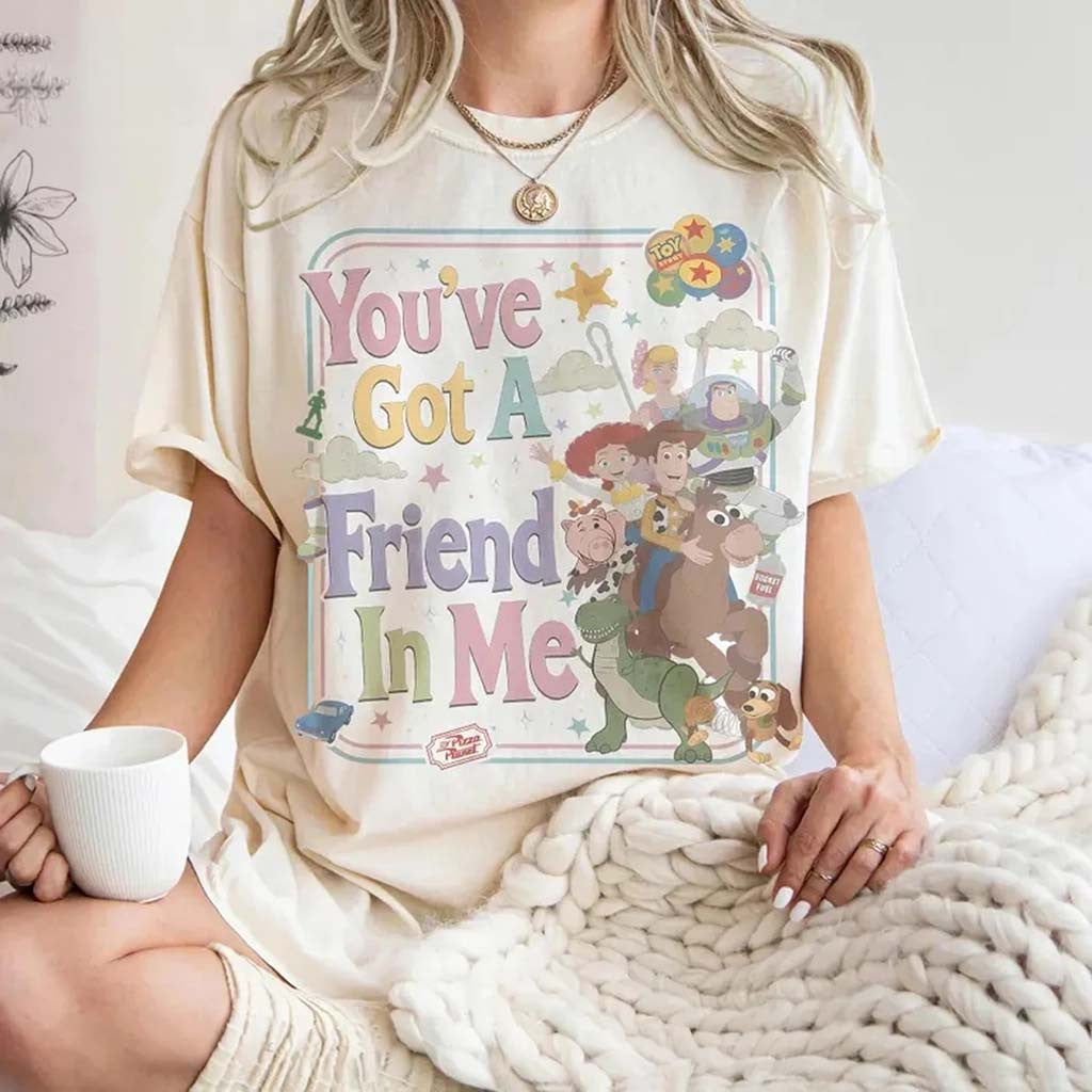 Vintage D Toy Story You've Got A Friend In Me Shirt Toy Story Characters Tee Daughter Gifts - Merchluma