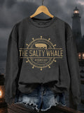 The Salty Whale Widow's Bay Sweatshirt Widow's Bay Inspired Stamp Clothes Unique Gifts - Merchluma