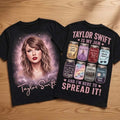 TS Eras Tour Jam Black T-Shirt Taylor Merch Best Gift For Swifties - Merchluma