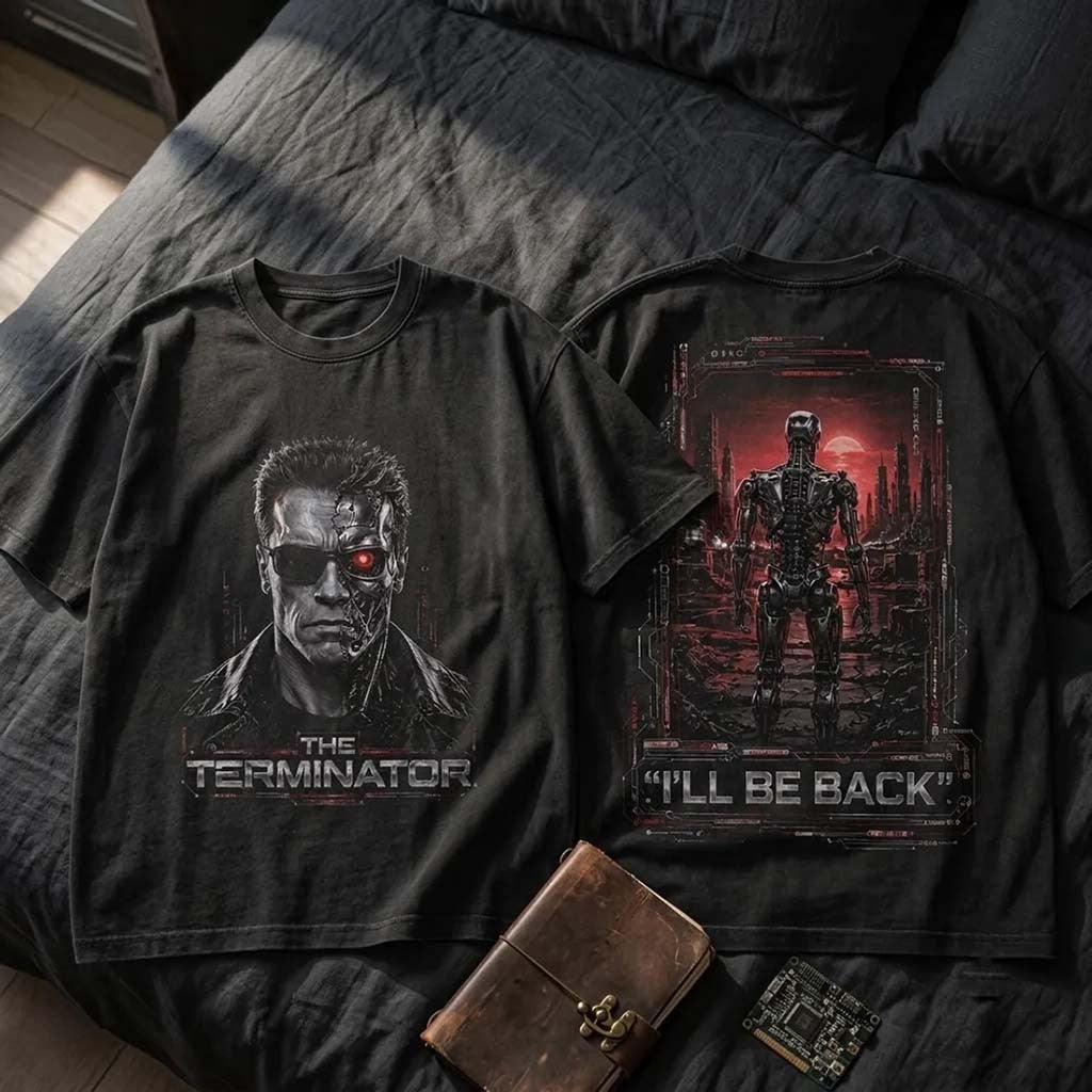 The Terminator 2026 I'll Be Back T-Shirt The Terminator Merch Gift For Sci Fi Movie Fans - Merchluma
