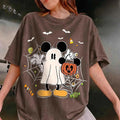 Vintage D Halloween Mickey Mouse T-Shirt Ghost Spooky Season Shirt Halloween Gifts - Merchluma