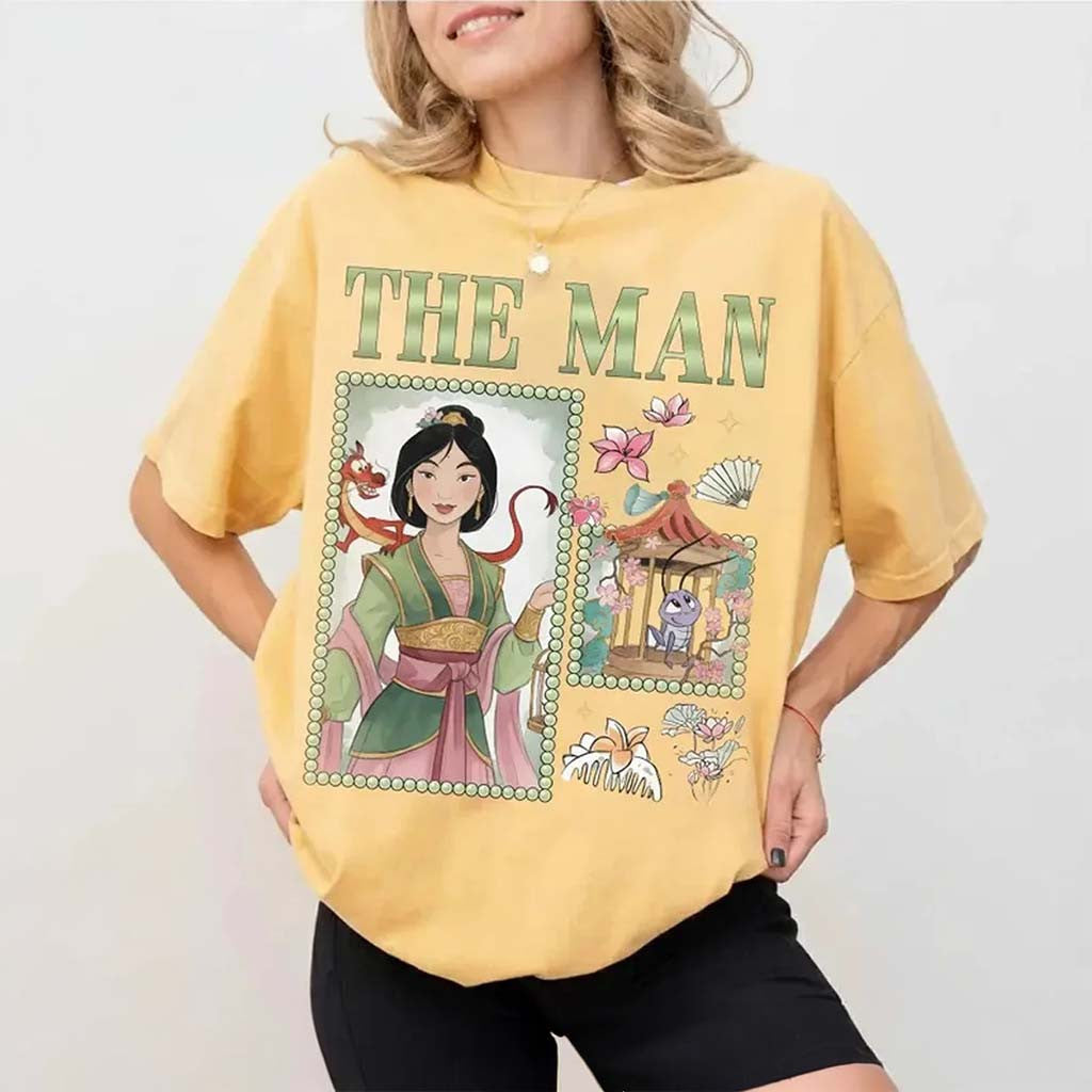 Vintage Princess Mulan The Man T-Shirt Mulan Merch Present For Cartoon Lovers - Merchluma