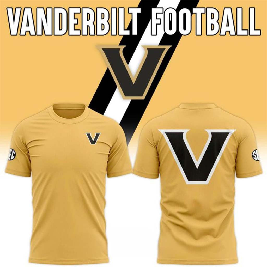 Vanderbilt Commodores Football Gold 2026 Special Shirt Commodores Merch Gift For Brothers - Merchluma