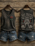 My Faith Shines Brighter Than My Chrome Tank Top Skull Cross Clothing Gifts For Fans - Merchluma