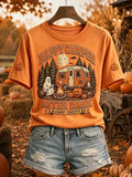 Halloween Ghost Camping T-Shirt Happy Camper After Dark Camp Creepy Shirt Cute Halloween Gifts - Merchluma