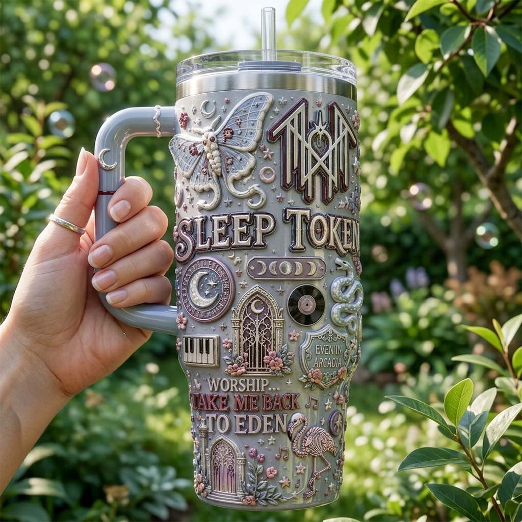 Sleep Token Merch Worship Take Me Back To Eden Tumbler Gifts For Rock Lovers - Merchluma