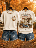 Christian Fall Lamb T-Shirt Fall Is Proof That Change Is Beautiful Shirt Bible Gift Ideas - Merchluma