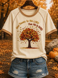 Autumn Give Thanks To The Lord For He Is Good T-Shirt Fall Outfit Gift For Christian - Merchluma