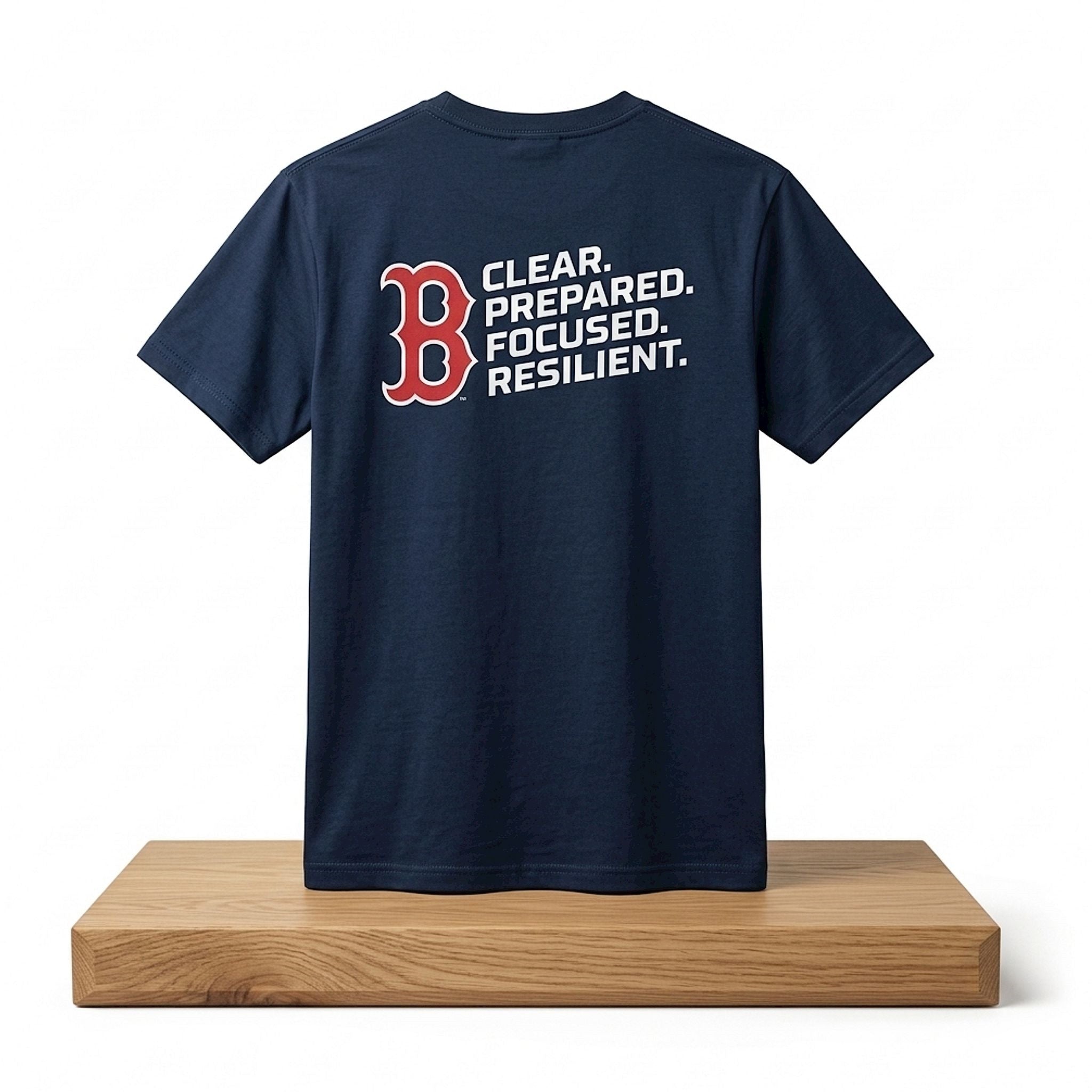 Red Sox Clear Prepared Focused Resilient 2026 Shirt Boston Red Sox Merch Gifts For Fan - Merchluma
