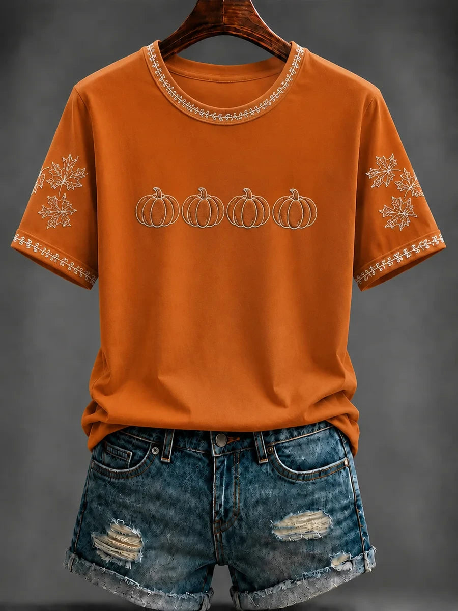 Autumn Pumpkin T-Shirt Fall Color Outfits Birthday Ideas For Mothers In Law - Merchluma