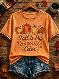 Fall Is My Favorite Color T-Shirt Autumn Season Clothes Gifts Ideas For Mother In Law - Merchluma