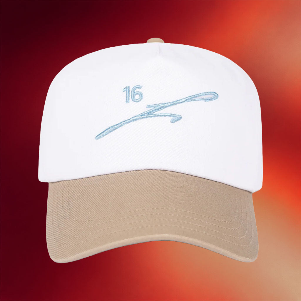 Charles Leclerc Merch 2026 Charles Leclerc #16 Two Tone Hat Embroidered Best Gifts For F1 Fans - Merchluma
