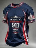 We Will Never Forget 9 11 25th Anniversary T-Shirt 2026 Patriotic Apparel Memorial Gifts - Merchluma