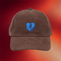 Bluecoats Merch Candy Heart Embroidered Corduroy Hat Gift Ideas For Brother - Merchluma