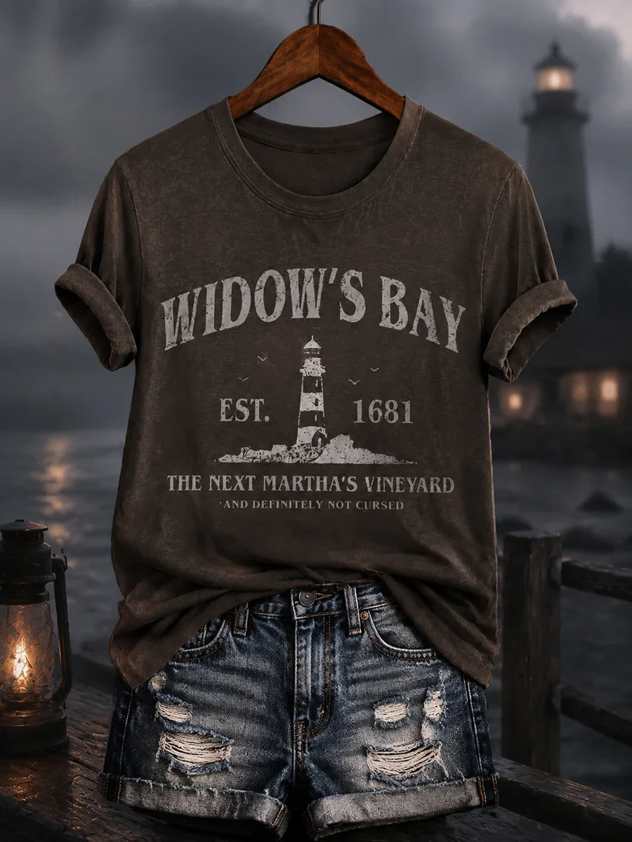 Greetings From Widow's Bay Halloween Horror T-Shirt Widow's Bay Merch Horror Fan Gifts - Merchluma