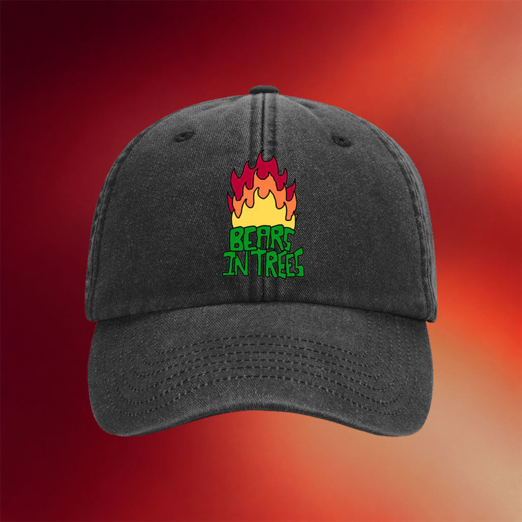 Bears In Trees Merch 2026 Fire Logo Hat Embroidered Best Gifts For Rock Fans - Merchluma