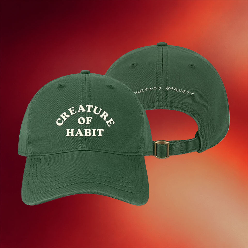 Courtney Barnett Merch 2026 Creature Of Habit Embroidered Hat Gift Ideas For Music Lovers - Merchluma
