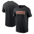 San Francisco 49ers Merch 2026 SF 49ers Primetime Wordmark Essential T-Shirt Black Fan Apparel - Merchluma