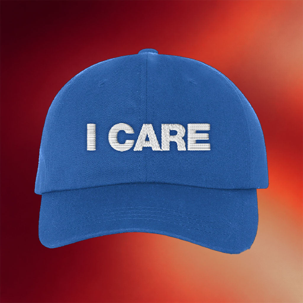 Beyond Human Merch Embroidered I Care Hat Birthday Ideas For Boyfriend - Merchluma