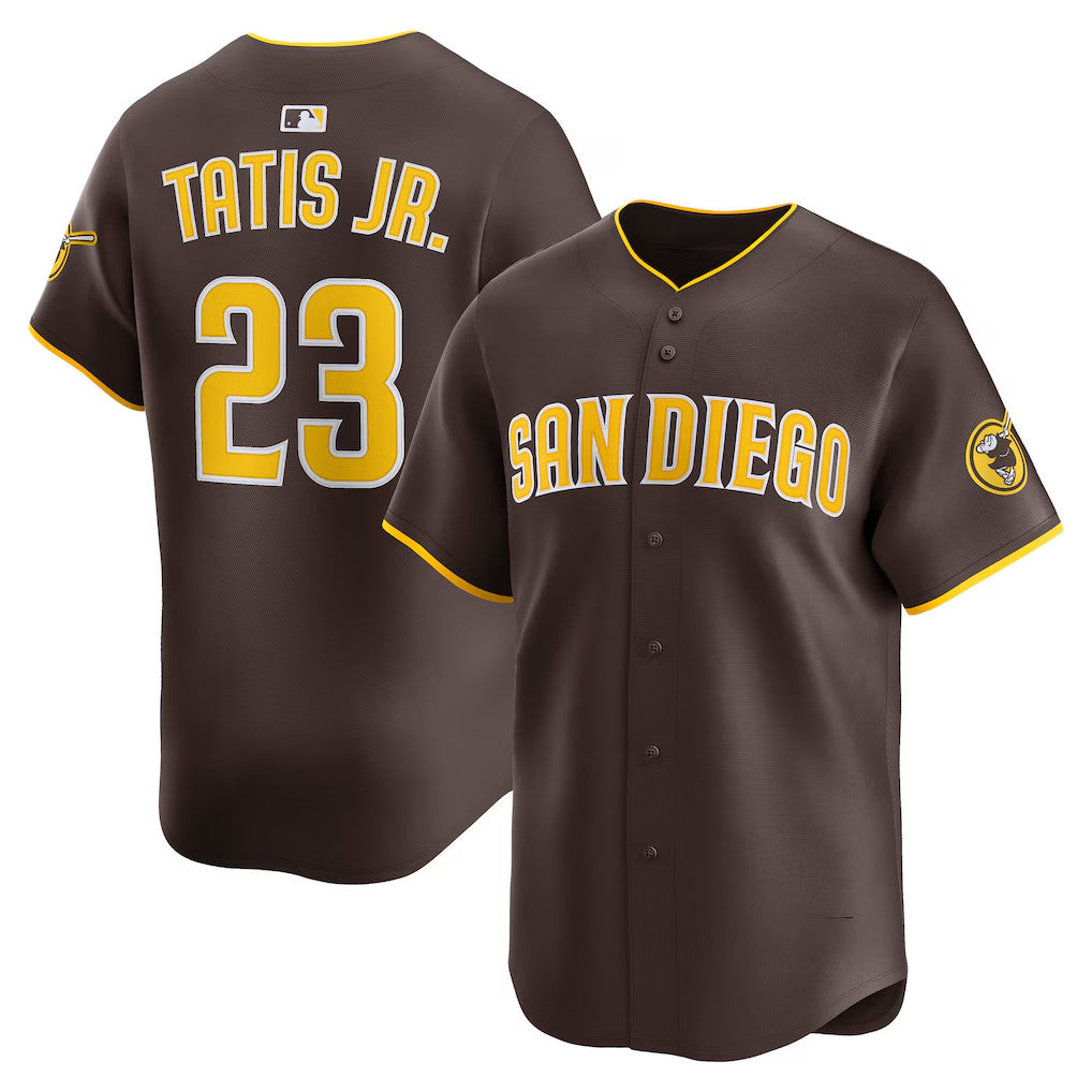 Fernando Tatis Jr #23 San Diego Padres Road Player Jersey Brown San Diego Padres Merch Fan Gear - Merchluma